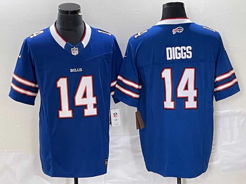 Mens Buffalo Bills #14 Stefon Diggs Blue 2023 FUSE Vapor Limited Stitched Jersey